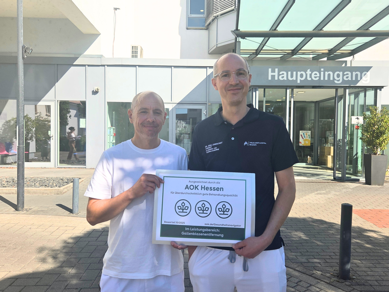 AOK-Auszeichnung Gallenblase 2025 | Heilig-Geist Hospital Bensheim